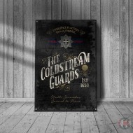 Coldstream Guards Victorian Design Metal Print, Vintage Metal Sign Coldstream Guards Victorian Design Metal Print, Vintage Metal Sign