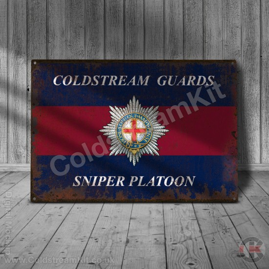 Coldstream Guards Sniper Platoon Metal Sign - 3 different sizes