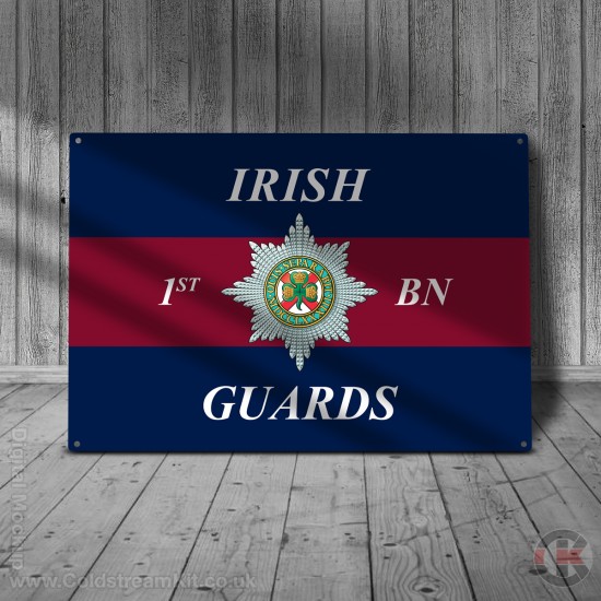 1st Battalion Irish Guards Metal Sign - 3 different sizes
