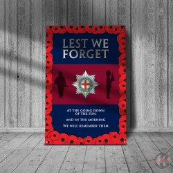 Coldstream Guards, Lest We Forget Metal Sign - 3 different sizes Coldstream Guards, Lest We Forget Metal Sign - 3 different sizes