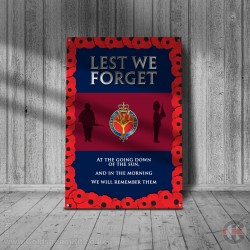 Welsh Guards Lest We Forget Metal Sign - 3 different sizes Welsh Guards Lest We Forget Metal Sign - 3 different sizes