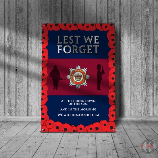 The Household Division, Lest We Forget Metal Sign - 3 different sizes