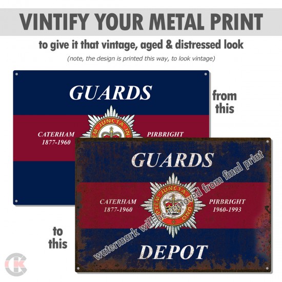 Create YOUR OWN Custom Blue Red Blue Metal Sign - Choose Your Regiment - 2 different sizes