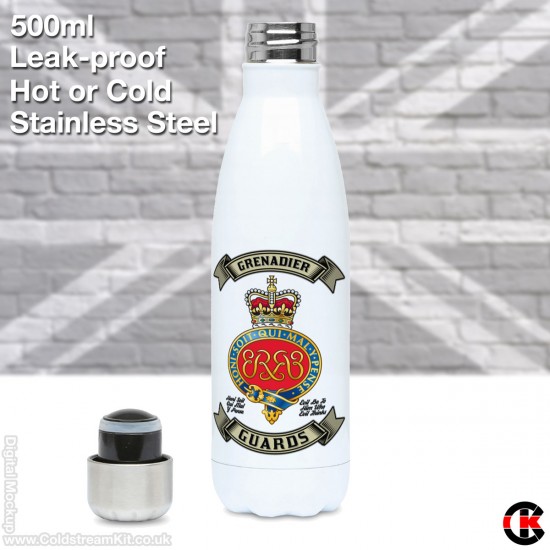 500ml Stainless Steel Water Bottle (Grenadier Guards Cypher)