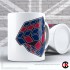 Blue Red Blue, Cube Mug (11oz Mug)