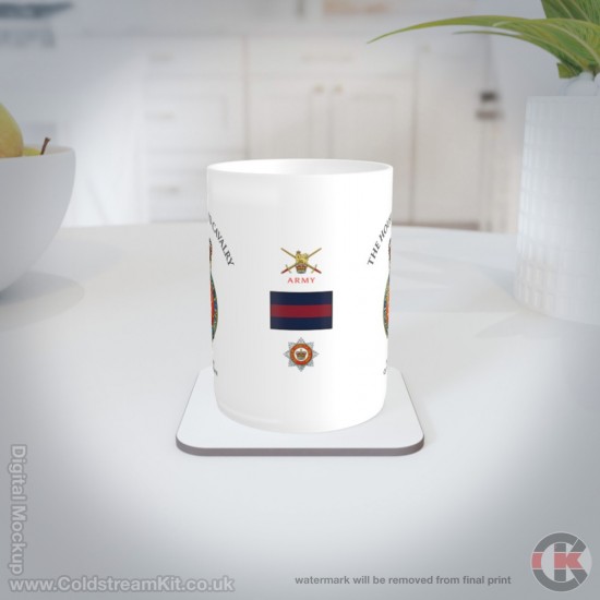 The Household Cavalry Bone China Mug (fluted or straight sides)