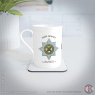 Irish Guards Bone China Mug (fluted or straight sides). Irish Guards Bone China Mug (fluted or straight sides).