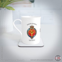 Welsh Guards Bone China Mug (fluted or straight sides). Welsh Guards Bone China Mug (fluted or straight sides).