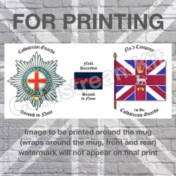 3 Company 1st Bn Coldstream Guards, Company Bunting Mug (11oz Mug) 3 Company 1st Bn Coldstream Guards, Company Bunting Mug (11oz Mug)