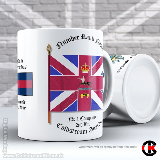 1 Company 2nd Bn Coldstream Guards, Company Bunting Mug (11oz Mug)