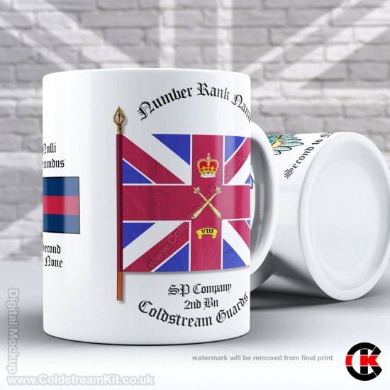 2 (SP) Company, 2nd Bn Coldstream Guards, Company Bunting Mug (11oz Mug)