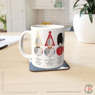 Regiments of the Household Division, Bust Style (11oz Mug) Regiments of the Household Division, Bust Style (11oz Mug)