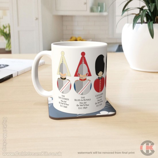 Regiments of the Household Division, Bust Style (11oz Mug)