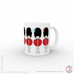 Regiments of the Household Division, Bust Style (11oz Mug) Regiments of the Household Division, Bust Style (11oz Mug)