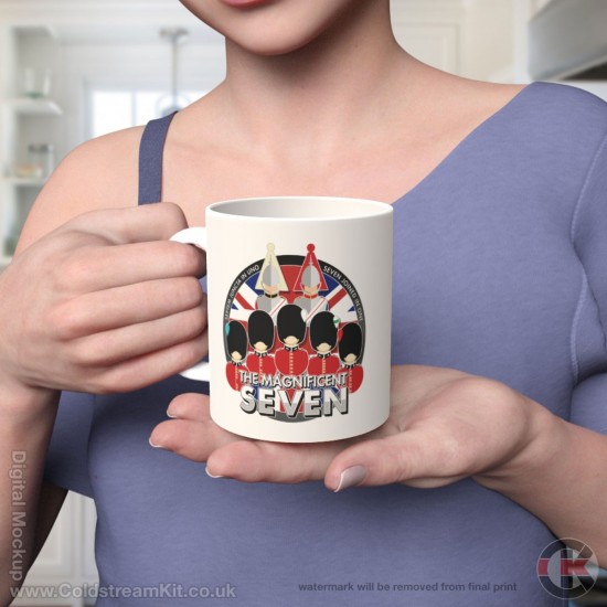 The Magnificent Seven, Regiments of the Household Division (choose your mug size, 11oz, 15oz or 20oz Mug)
