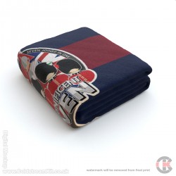 The Magnificent Seven, Regiments of the Household Division, Blue Red Blue Microfleece Blanket, 175cm by 120cm The Magnificent Seven, Regiments of the Household Division, Blue Red Blue Microfleece Blanket, 175cm by 120cm