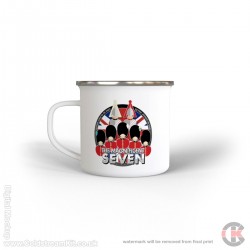 The Magnificent Seven, Regiments of the Household Division - 11oz Enamel Mug  The Magnificent Seven, Regiments of the Household Division - 11oz Enamel Mug