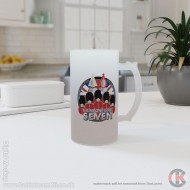 The Magnificent Seven, Regiments of the Household Division, 16oz Frosted Beer Stein The Magnificent Seven, Regiments of the Household Division, 16oz Frosted Beer Stein