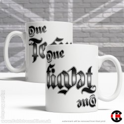 One Team, One Fight (Ambigram), it reads different upside down (11oz Mug) One Team, One Fight (Ambigram), it reads different upside down (11oz Mug)