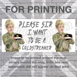 Oliver with a Twist, Coldstream Guards, Parody Design (11oz Mug)