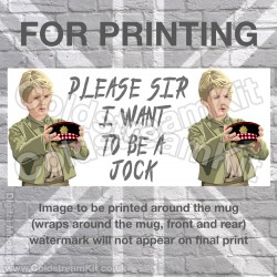 Oliver with a Twist, Scots Guards, Parody Design (11oz Mug) Oliver with a Twist, Scots Guards, Parody Design (11oz Mug)