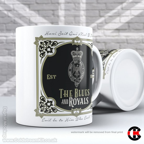 Victorian / Vintage Design Style, The Blues and Royals (11oz Mug)