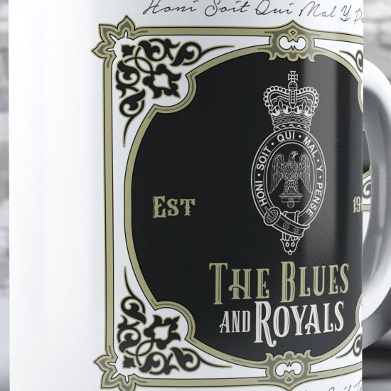 Victorian / Vintage Design Style, The Blues and Royals (11oz Mug)