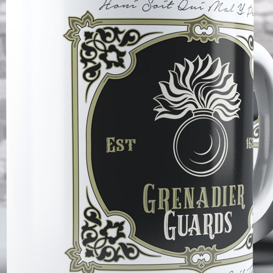 Victorian / Vintage Design Style, Grenadier Guards GRENADE (11oz Mug)