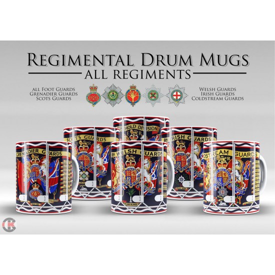 Drum Mug, Scots Guards (11oz Mug)