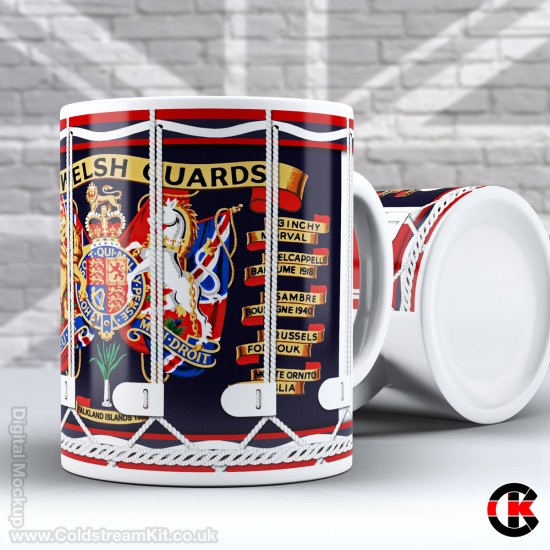 Drum Mug, Welsh Guards (11oz Mug)