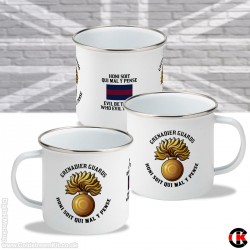 11oz Enamel Mug (Grenadier Guards, Grenade) 11oz Enamel Mug (Grenadier Guards, Grenade)