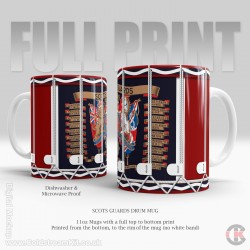 Scots Guards FULL PRINT Drum Mug, (11oz Mug), printed top to bottom. Scots Guards FULL PRINT Drum Mug, (11oz Mug), printed top to bottom.