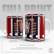 Welsh Guards FULL PRINT Drum Mug, (11oz Mug), printed top to bottom.