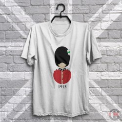 Buttons in Fives, Year of Formation, Welsh Guards T-Shirt Buttons in Fives, Year of Formation, Welsh Guards T-Shirt