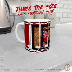 20oz Household Division Regimental Drum Mug - SUPER HUGE 20oz Super Jumbo Drum Mug 20oz Household Division Regimental Drum Mug - SUPER HUGE 20oz Super Jumbo Drum Mug