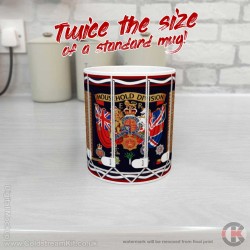 20oz Household Division Regimental Drum Mug - SUPER HUGE 20oz Super Jumbo Drum Mug 20oz Household Division Regimental Drum Mug - SUPER HUGE 20oz Super Jumbo Drum Mug