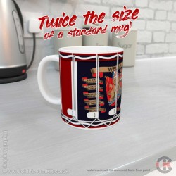 20oz Welsh Guards Regimental Drum Mug - SUPER HUGE 20oz Super Jumbo Drum Mug 20oz Welsh Guards Regimental Drum Mug - SUPER HUGE 20oz Super Jumbo Drum Mug
