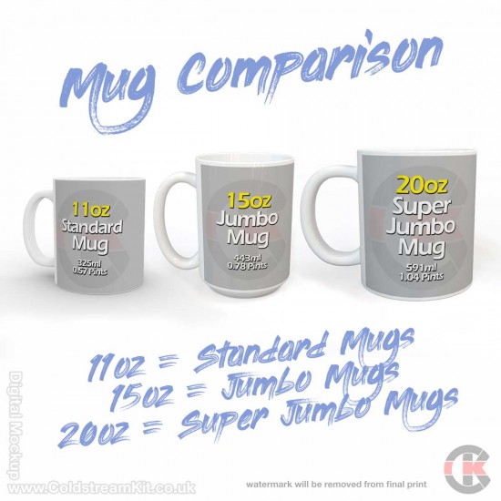The Magnificent Seven, Regiments of the Household Division - SUPER HUGE 20oz Super Jumbo Mug
