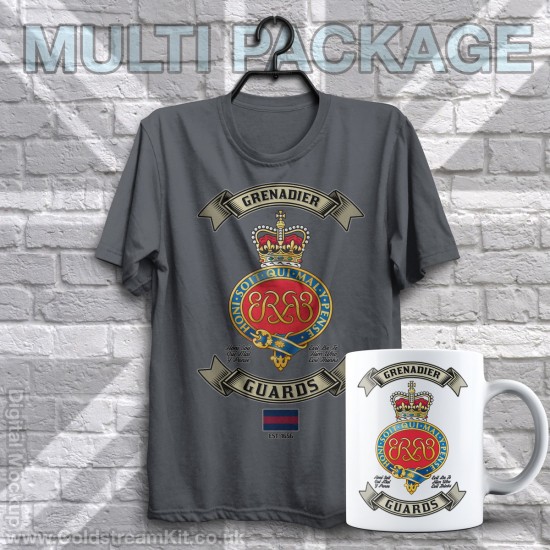 Mug & TShirt Package, Retro Grenadier (Cypher) Guards Design