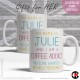FOR HER, My name is (your name) and I'm a Coffee Addict (11oz Mug)