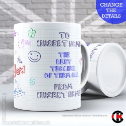 Personalised Teachers Mug, Graph Paper (11oz Mug) Personalised Teachers Mug, Graph Paper (11oz Mug)