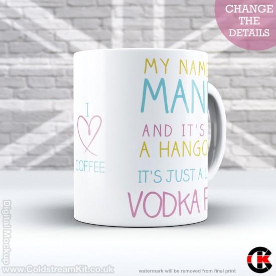 FOR HER, It's not a Hangover, it's Vodka Flu (11oz Mug)