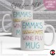 FOR HER, (your name's) Wine Flu Mug (11oz Mug)