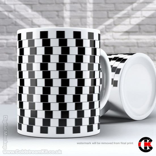 Optical Illusion Mug Collection, all lines are STRAIGHT! Design A (11oz Mug)