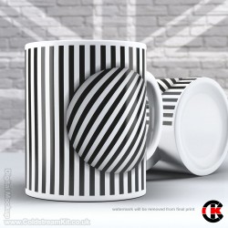 Optical Illusion Mug Collection, Straight lines are great - Design B (11oz Mug)