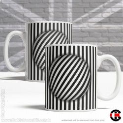 Optical Illusion Mug Collection, Straight lines are great - Design B (11oz Mug) Optical Illusion Mug Collection, Straight lines are great - Design B (11oz Mug)