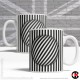 Optical Illusion Mug Collection, Straight lines are great - Design B (11oz Mug)