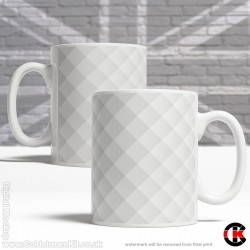 Optical Illusion Mug Collection, Geometric Shading, in Grey - Design C (11oz Mug) Optical Illusion Mug Collection, Geometric Shading, in Grey - Design C (11oz Mug)