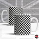 Optical Illusion Mug Collection, Nope, they're all straight lines again! - Design D (11oz Mug)