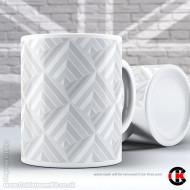 Optical Illusion Mug Collection, Geometric Patterns, because they're awesome - Design H (11oz Mug)